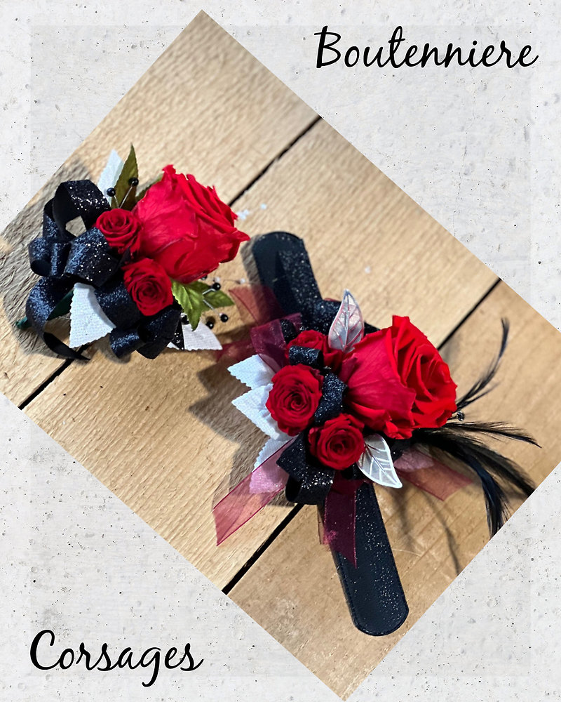Corsage and Boutonniere