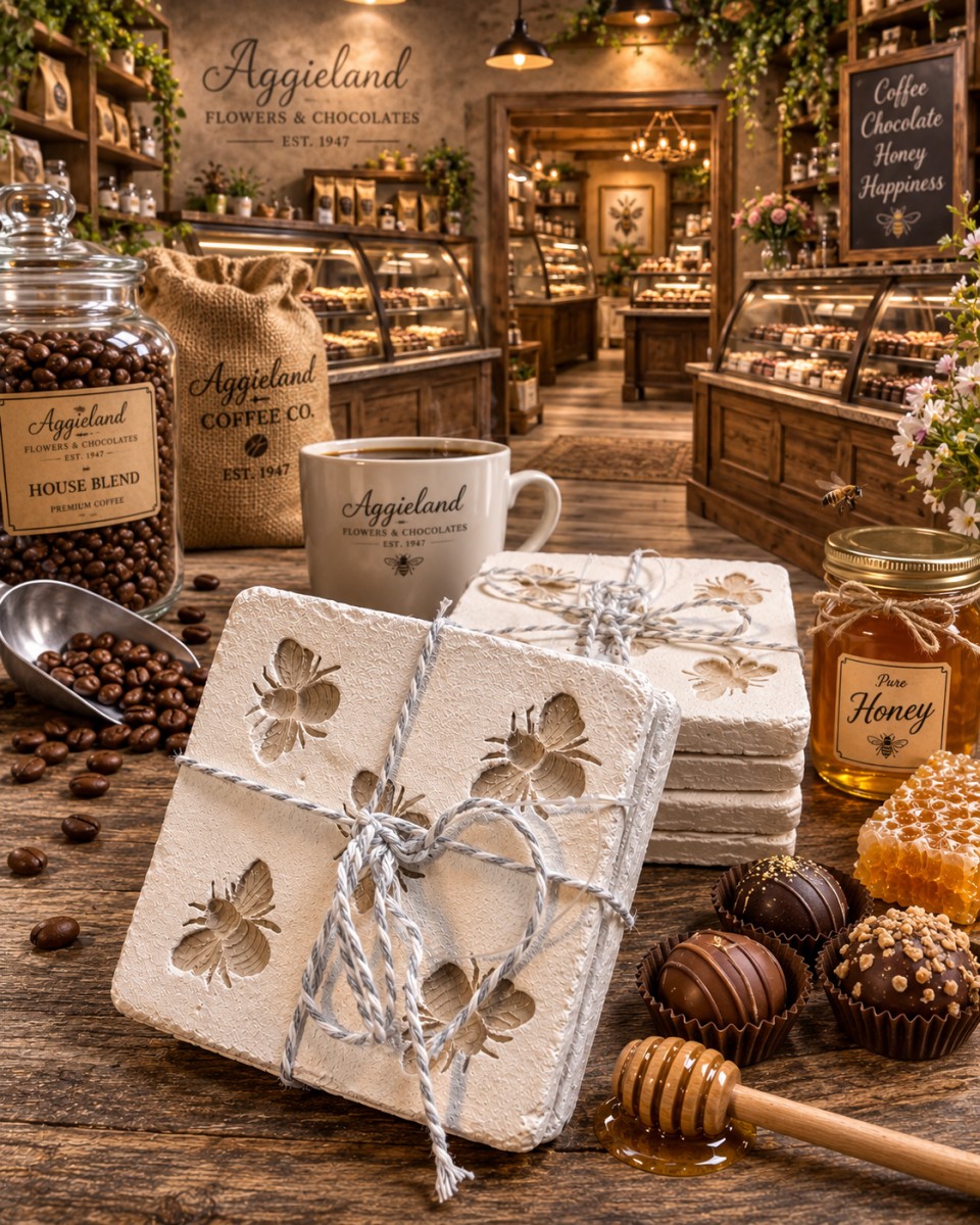 Bee's Honey Haven Coaster Set