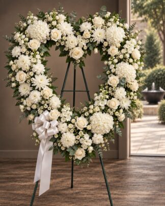 Beyond the Garden Gate ~ Heart Standing Spray
