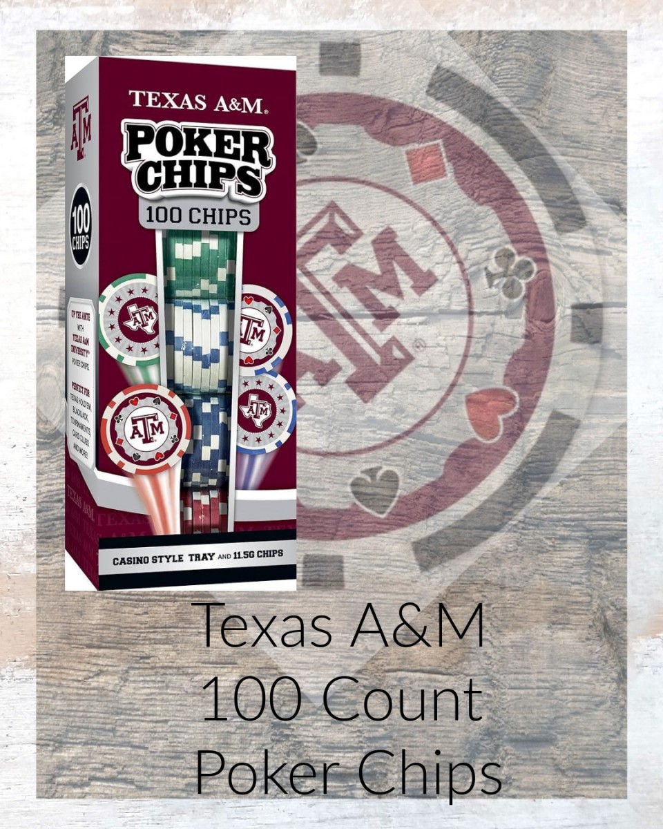 Texas A&M Official 100 Count Poker Chips