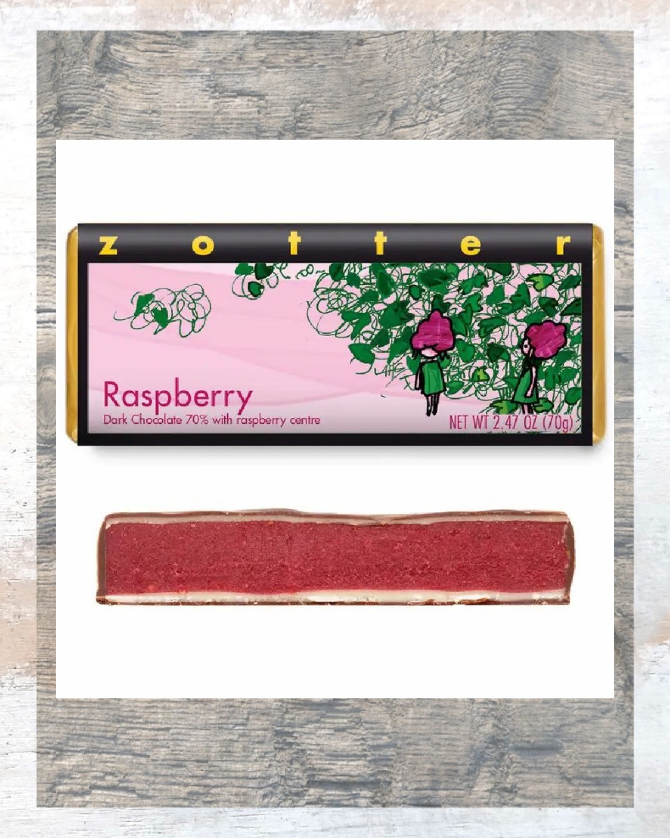 Zotter ~ Raspberry Dark Chocolate