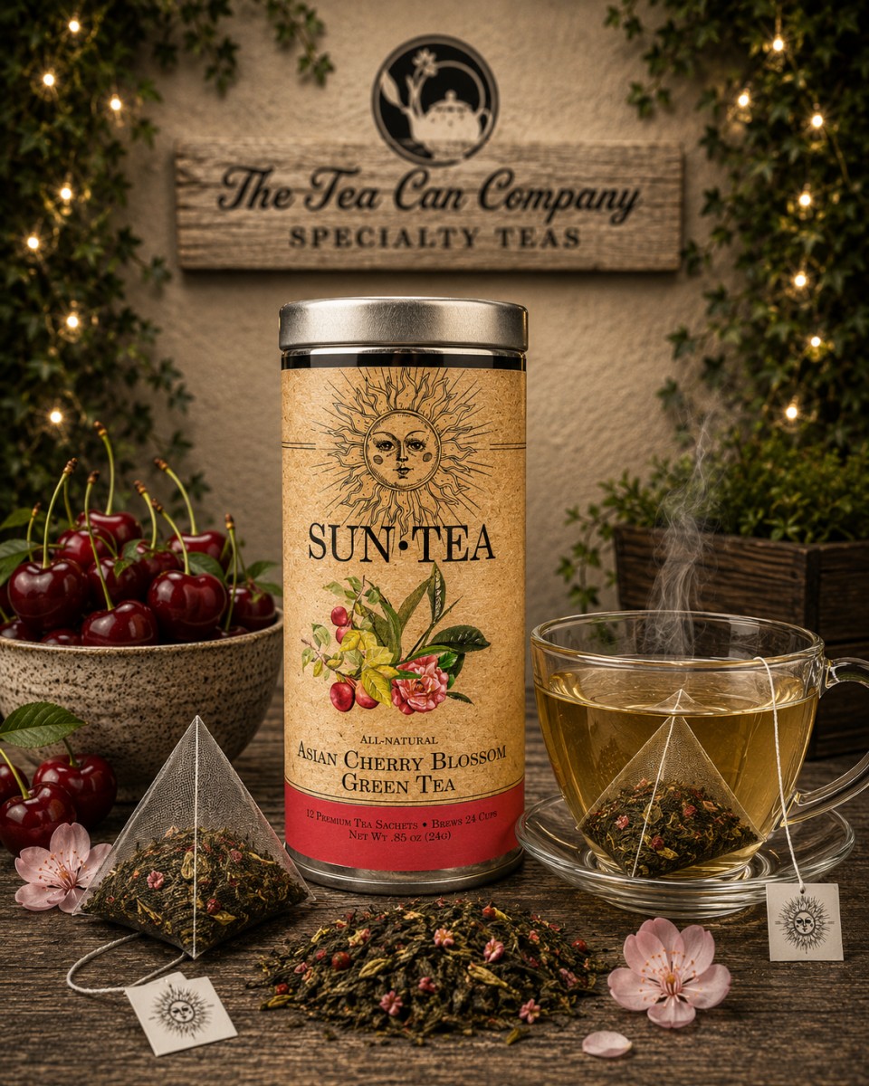 Sun Tea Asian Cherry Green Tea ~ T.C.C.