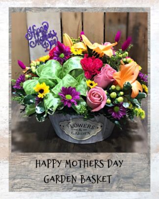 Moms Springtime Garden Basket