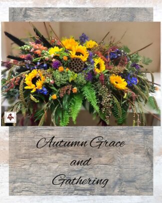 Autumn Grace & Gathering ~ Casket Spray