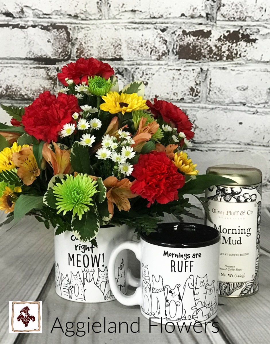 The Cat's Meow Mug and Coffee