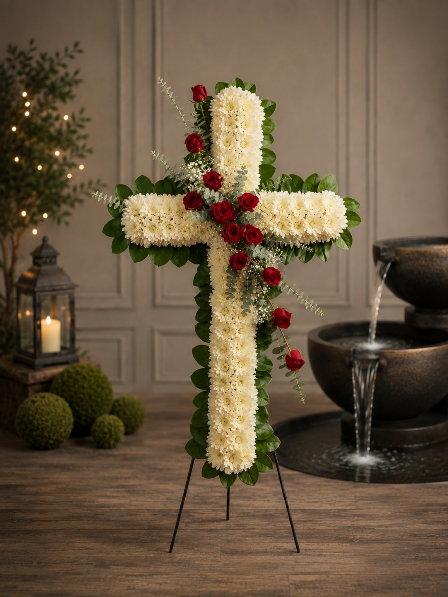 Cross of Grace with Roses