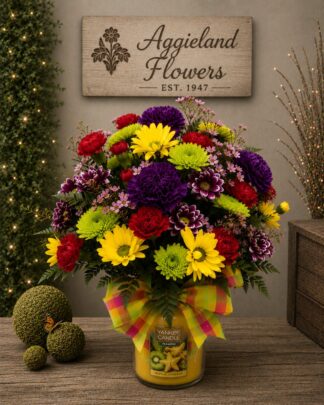 Yankee Candle and Flowers