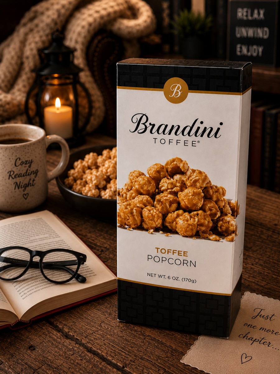 6oz Toffee Popcorn ~ Brandini