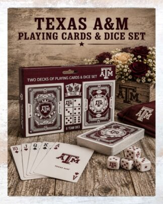 Texas A&M Playing Cards and Dice Set