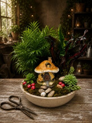 Mossy Rock Lane ~ Enchanted Dish Garden