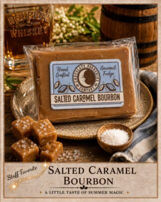 Salted Caramel Bourbon Fudge