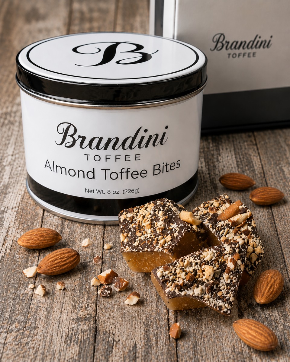 Brandini Toffee ~8oz Tin