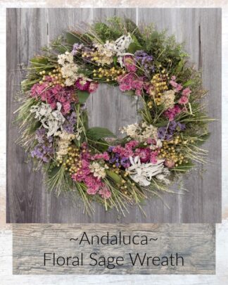 Andaluca ~ Floral Sage Wreath