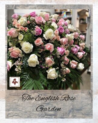 The English Rose Garden Casket Spray