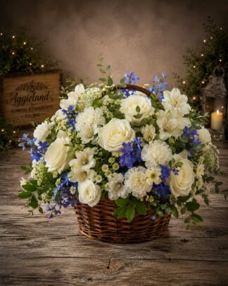 Blessings & Sympathy Basket - Blue