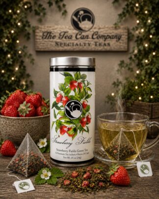 Strawberry Fields Green Tea ~ The Tea Can Company
