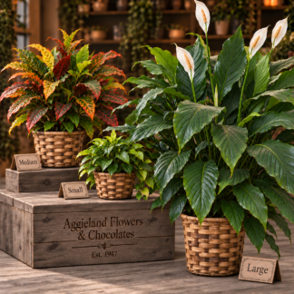 Green Plants for all occasions and ready to deliver to College Station and Bryan Texas