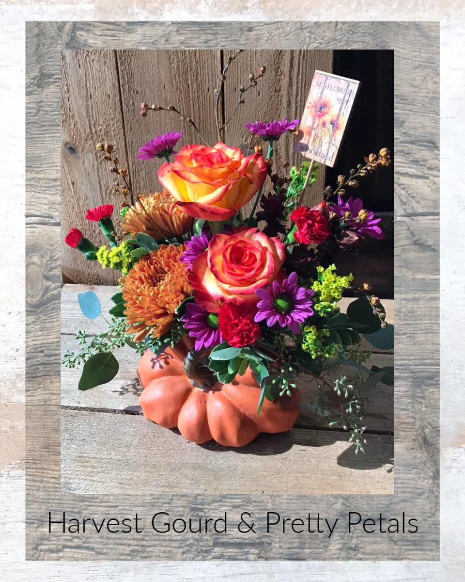 Harvest Gourd & Pretty Petals