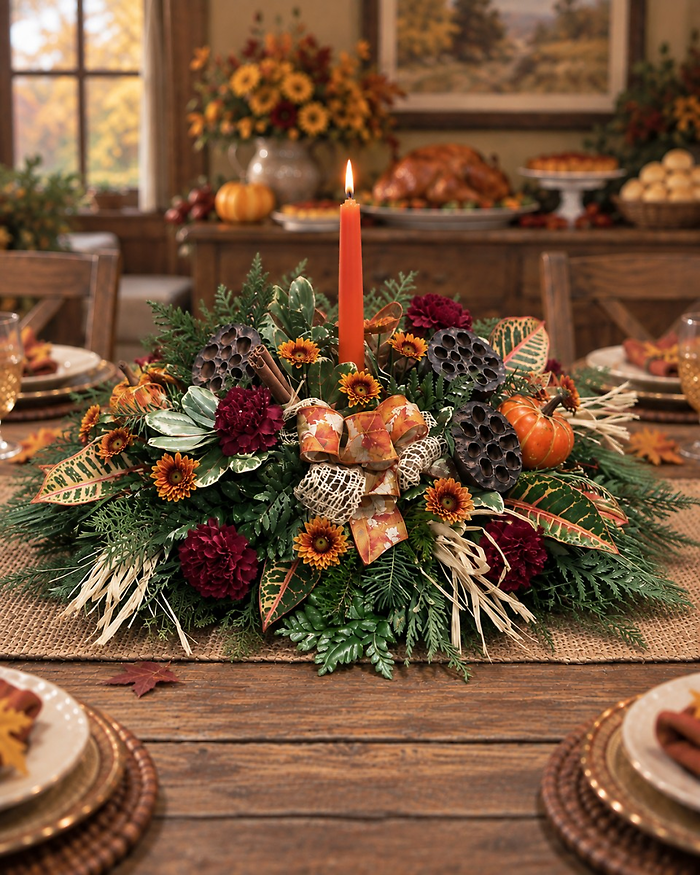 Cinnamon & Pumpkins Centerpiece