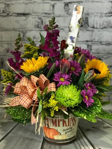 Large Sunflower Tin with Truffles (Case)