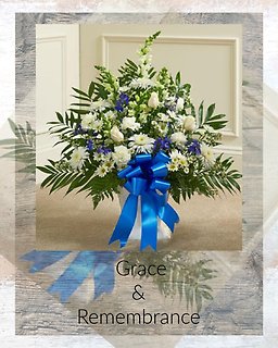 Grace and Remembrance Basket- Blue Hues