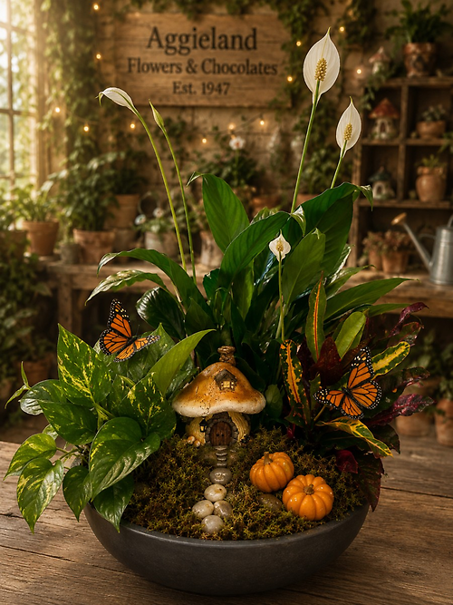 Monarch Hollow Cottage-Enchanted Dish Garden