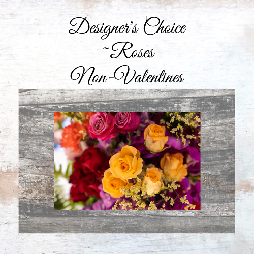 Bright Mixed Roses ~ Non-Valentines Day Colors