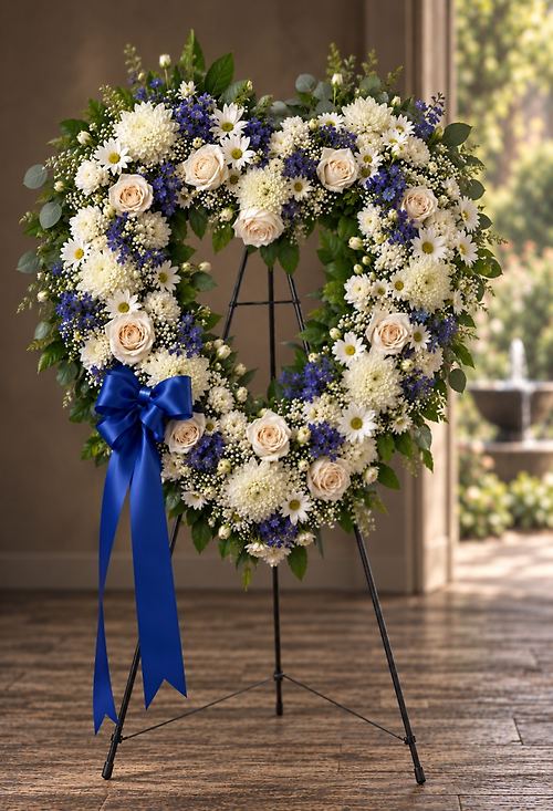 Beautiful Blue Skies ~ Memorial Heart