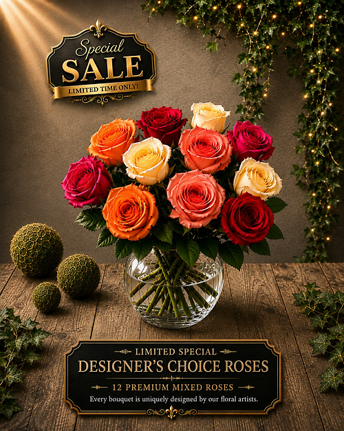 Summer Surprise! Dozen Roses ~ Limited Sale