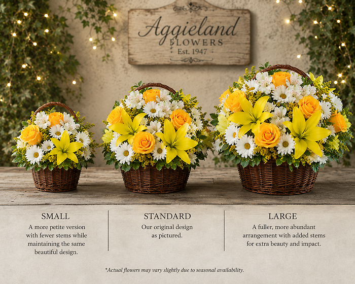 Blessings and Sympathy Basket - Yellow
