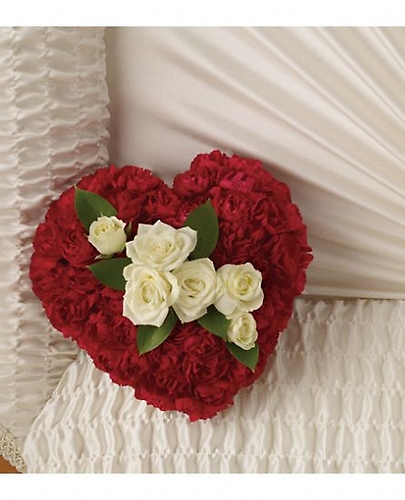 Devoted Heart Casket Adornment
