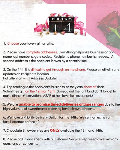 Valentines Day Notes - Ordering