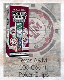 Texas A&M Official 100 Count Poker Chips
