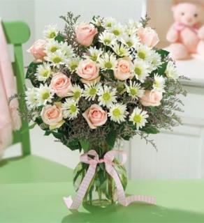 Baby Girl Rose Bouquet
