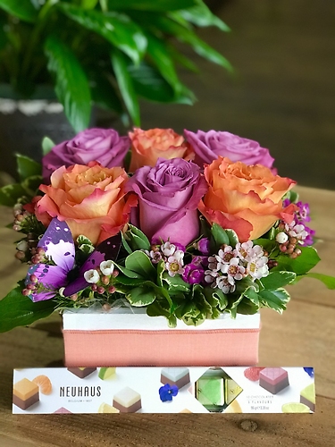 Flower Box with Chocolates
