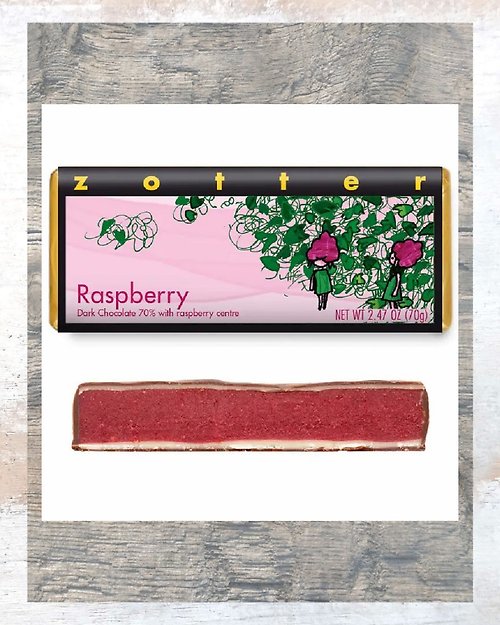 Zotter ~ Raspberry Dark Chocolate