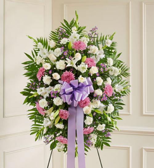 Deepest Sympathy Standing Spray - Lavender