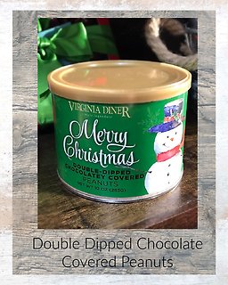 Double-Dipped Chocolate Covered Peanuts-Snowman