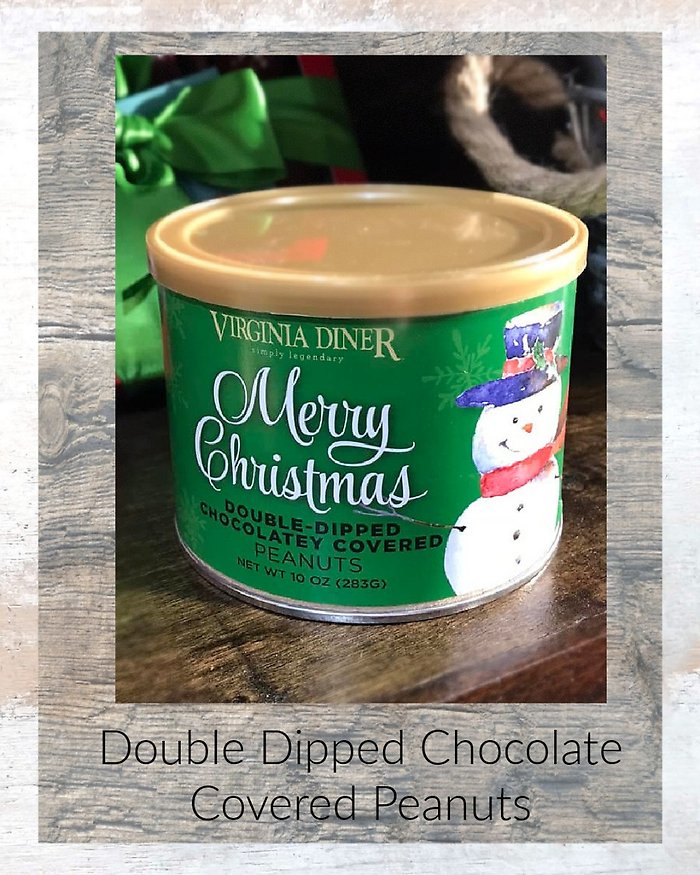 Double-Dipped Chocolate Covered Peanuts-Snowman
