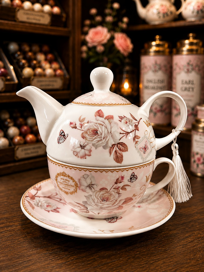 Hearthside Trio ~ Victorian Rose & Crown