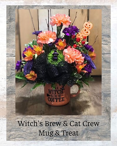 Witch\'s Brew & Cats Crew Mug & Treat