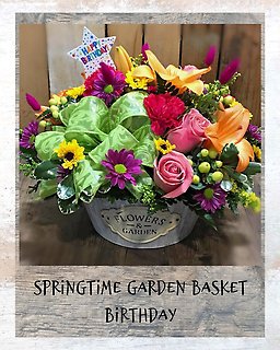 Springtime Garden Basket ~Birthday