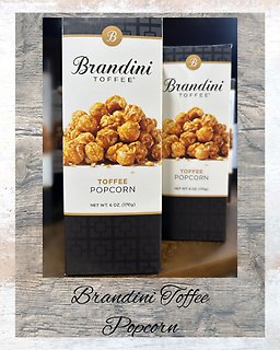 Toffee Popcorn ~ Brandini Toffee 6oz Box