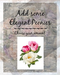 Add Peonies to an arrangement