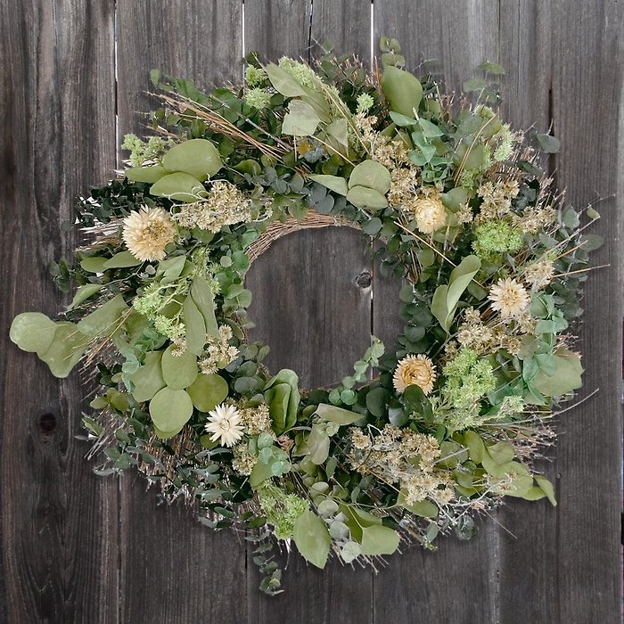 Andaluca Wildflower Garden Eucalyptus Wreath