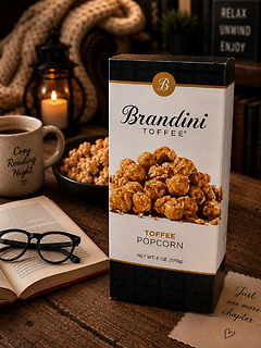 6oz Toffee Popcorn ~ Brandini