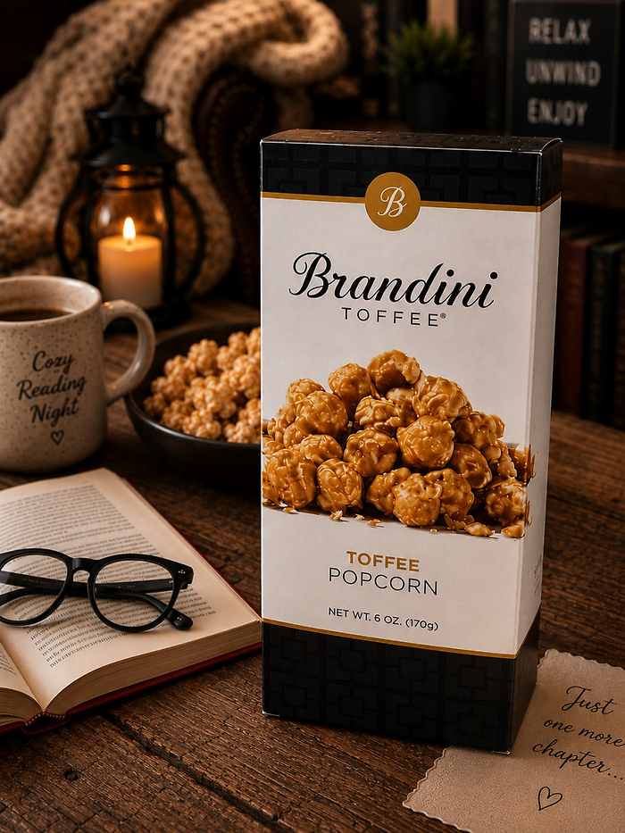 6oz Toffee Popcorn ~ Brandini