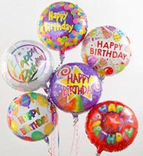 Mylar Happy Birthday Balloon Bouquet