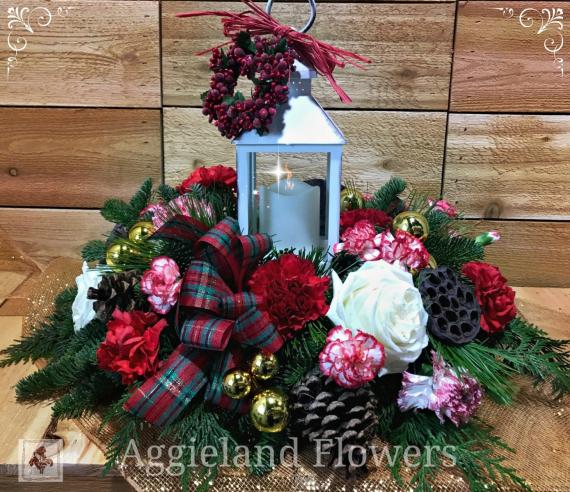 Tartan and Cedar ~ Traditional Centerpiece