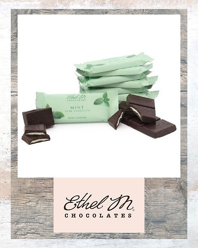 Ethel M Dark Chocolate Mint Bar